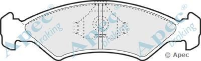APEC BRAKING pad423 -  Комплект тормозных колодок, дисковый тормоз